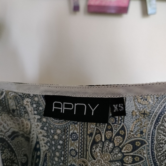 Vintage APNY Paisley Open Front Cardigan - Picture 2 of 3